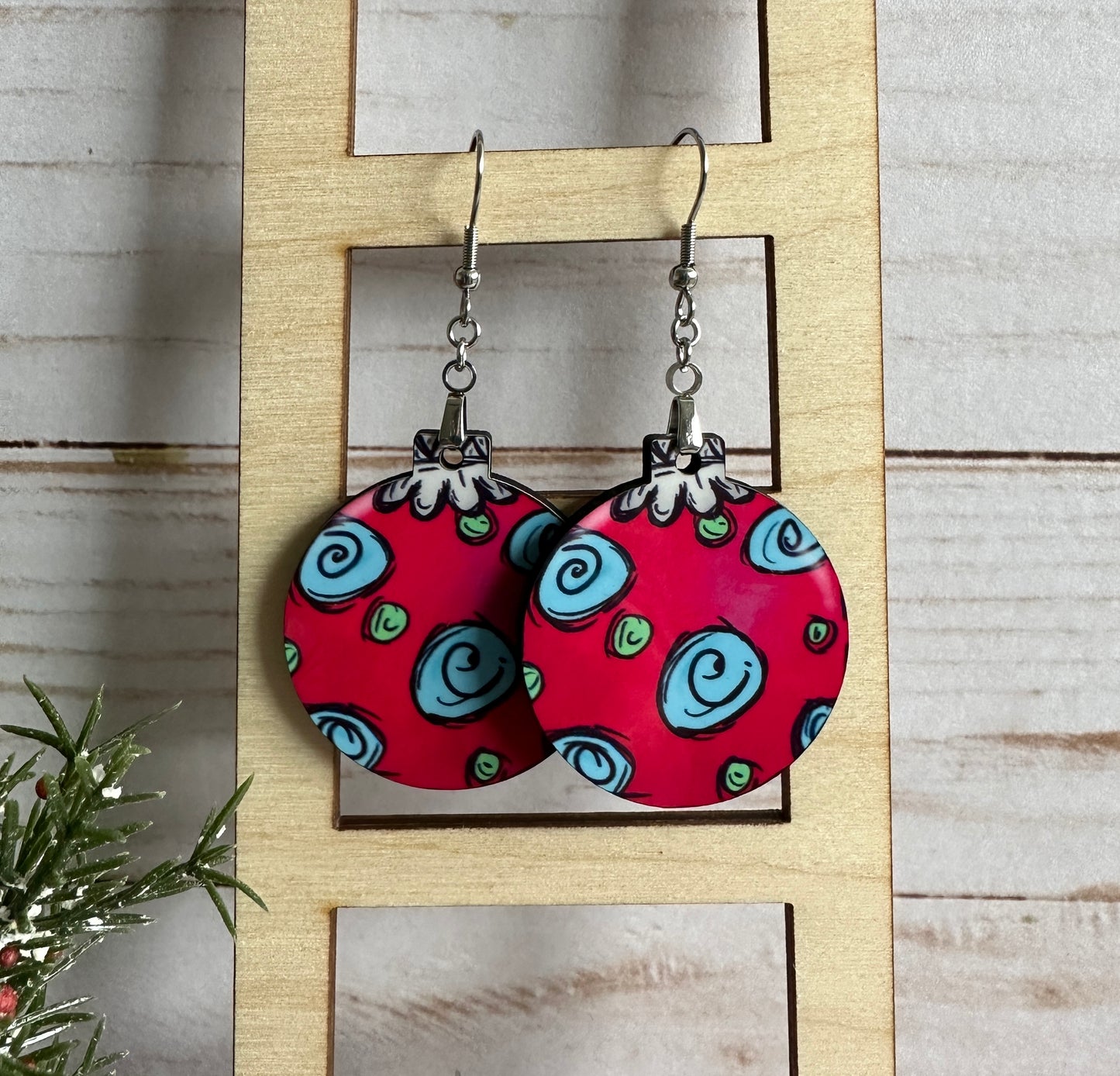Christmas Ornament Earrings