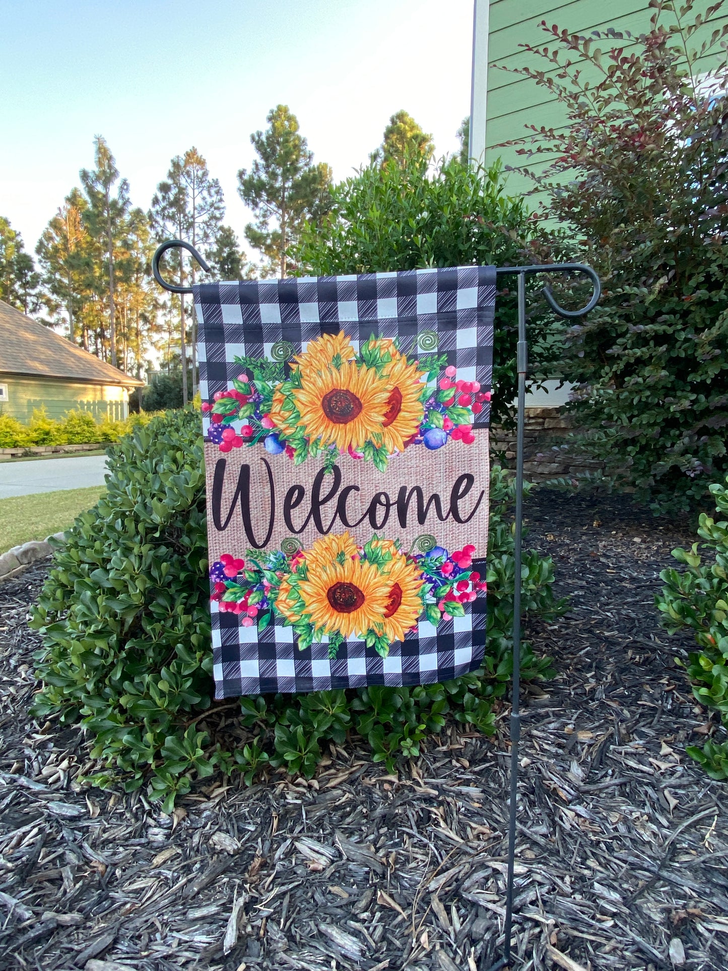 Sunflower Welcome Flag