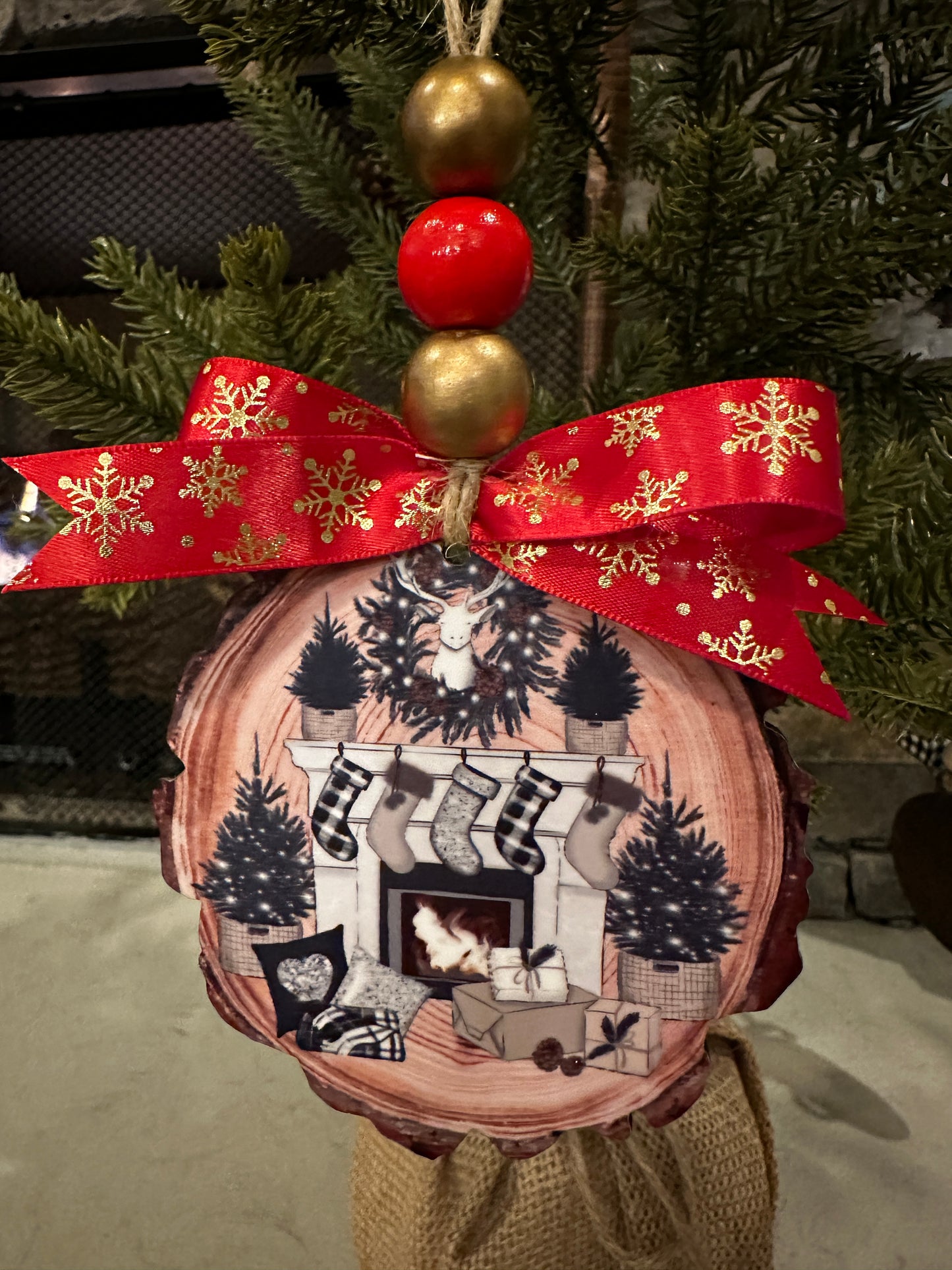 Wood Slice Ornaments